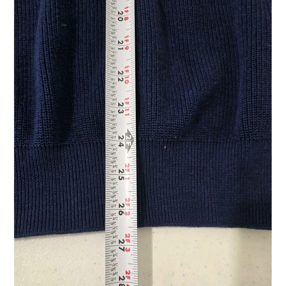 Brunello Cucinelli Ribbed Shawl Collar Knit Sweater Mens 54 US 44 XL Navy Blue